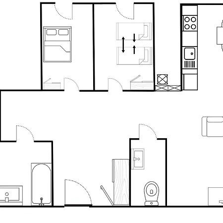 Big 21 Old Town Lux Apartment, Self Check-in 24h, Free Parking 公寓 *