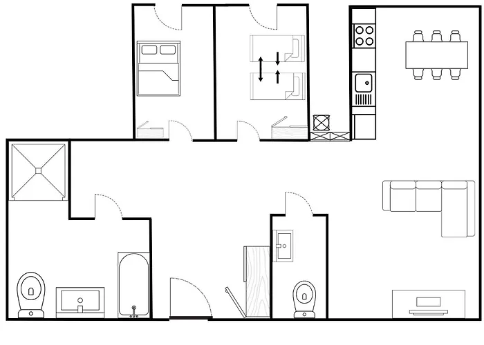 Big 21 Old Town Lux Apartment, Self Check-in 24h, Free Parking Apartment *